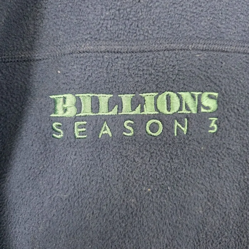 Patagonia Men's Blue Fleece Quarter Zip Billions Season 3 Size 3XL